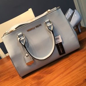 Baby blue purse